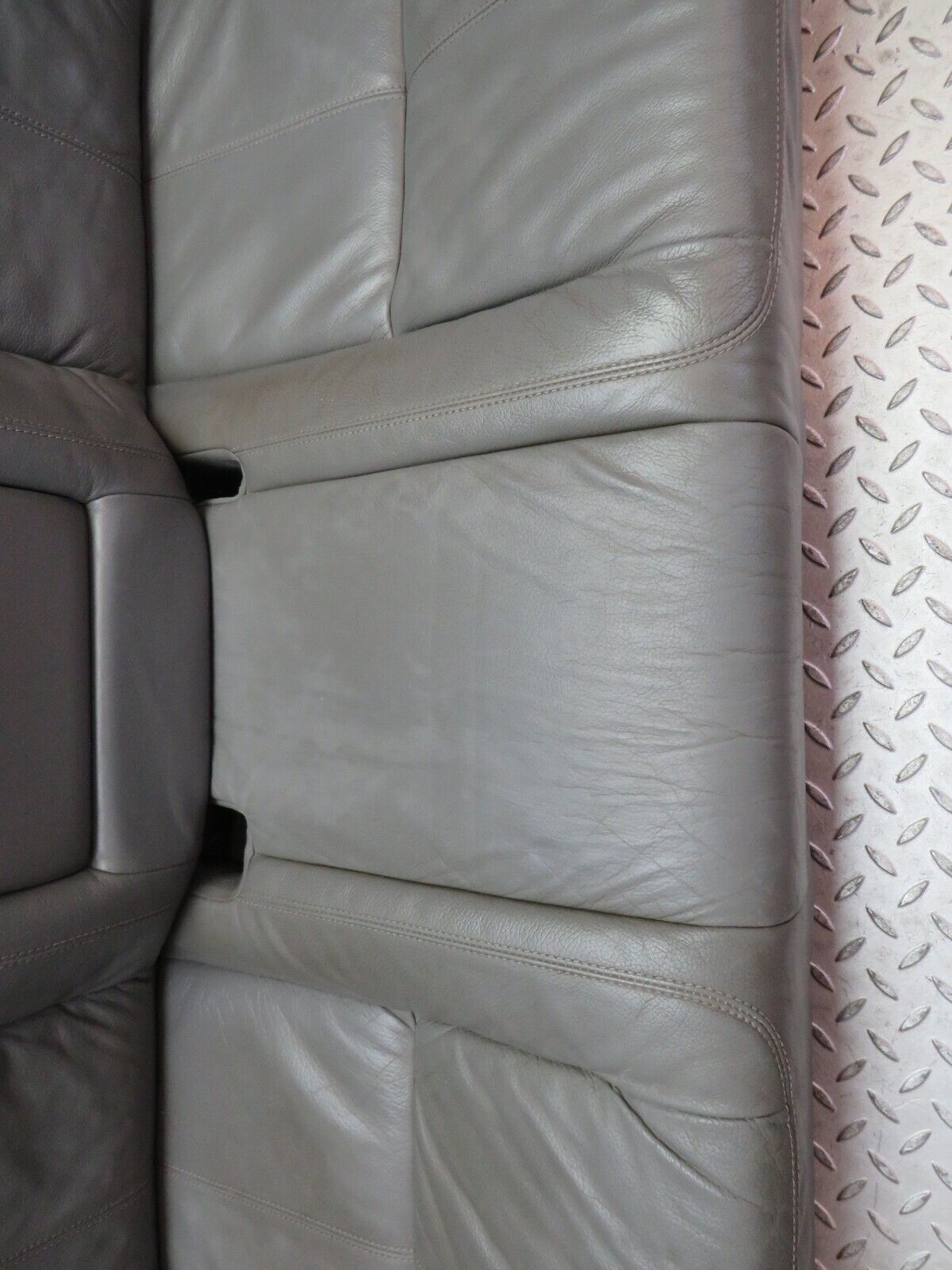 35282 Mercedes-Benz W221 Rear Seat Leather Grey 2219200050 2219200016