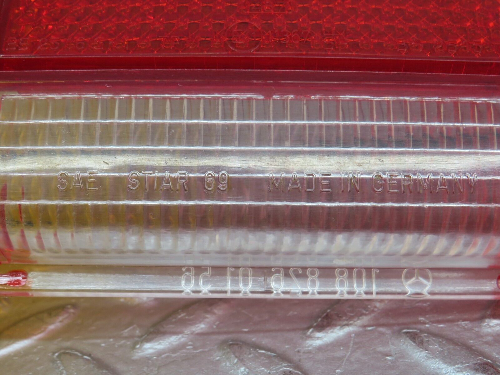 37447 Mercedes-Benz W109 300SEL Tail Light Lens Left Side 1088260156