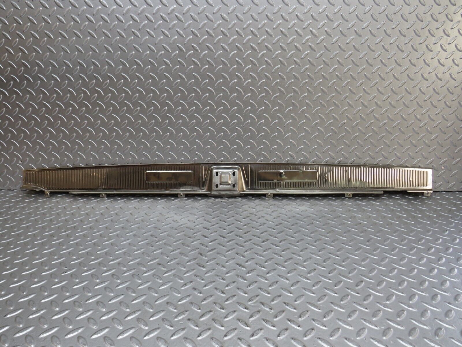 28216 Mercedes-Benz S123 240D Wagon Trunk Ornamental Chrome Cover 1236681089