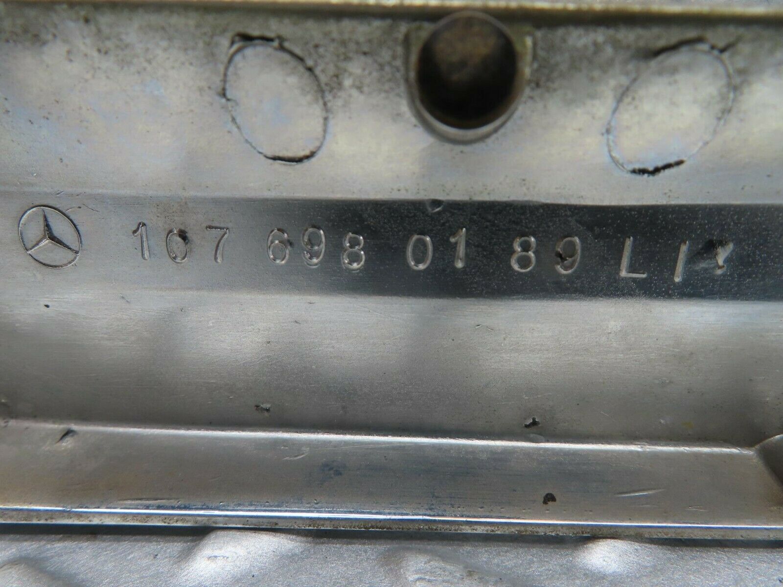 16589 Mercedes-Benz C107 380SLC Rear Left Quarter Window Chrome Frame