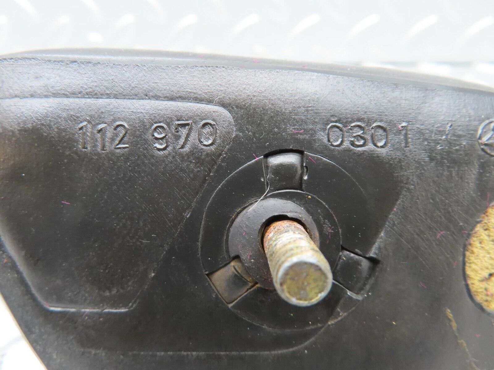 13015 Mercedes-Benz W111 220S Interior Door Handle Left Side Black 1129700301