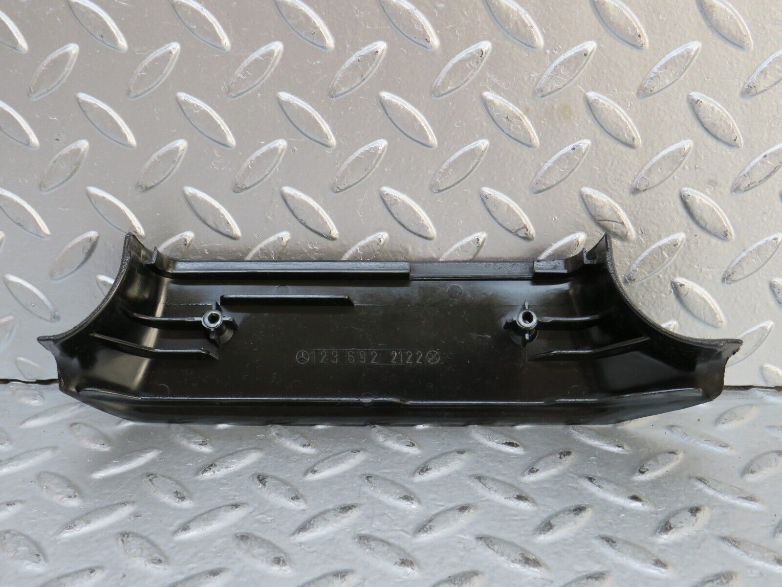 28268 Mercedes-Benz S123 240D Wagon B Pillar Bottom Cover Left Black 123692212