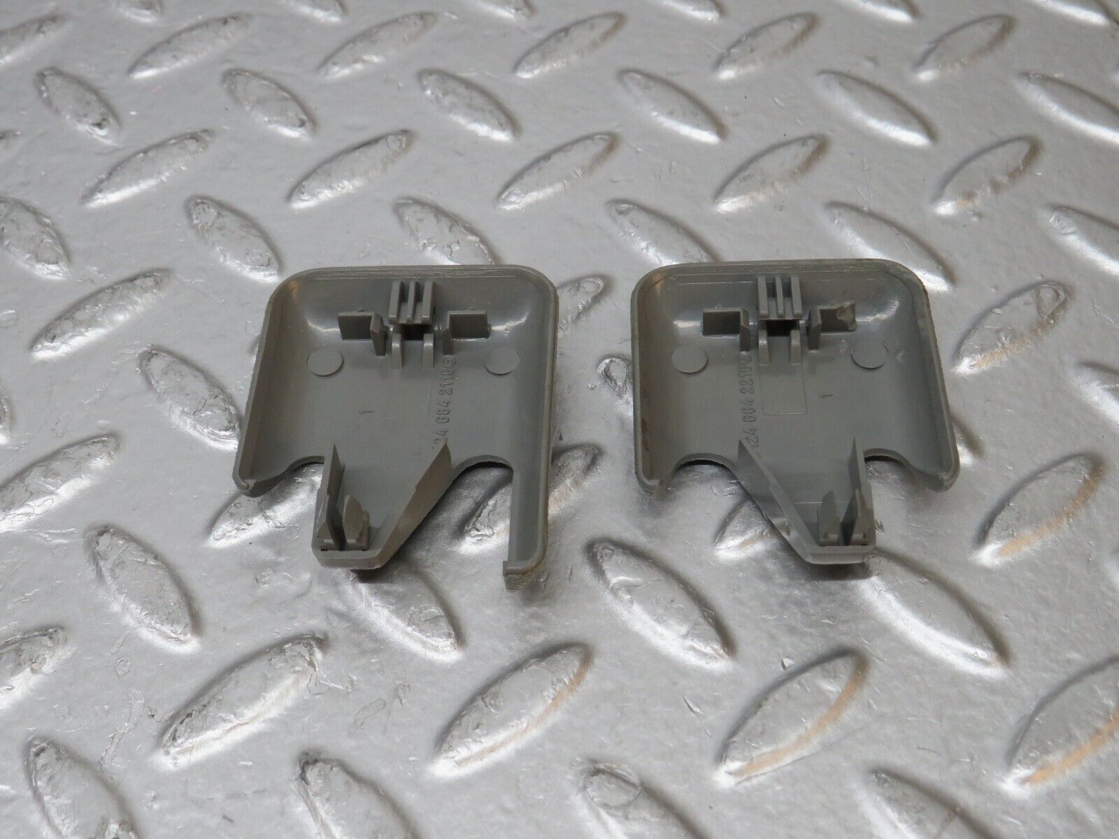 31256 Mercedes-Benz S124 220TE Front Seat Rail Trim Cover Pair 1246842218