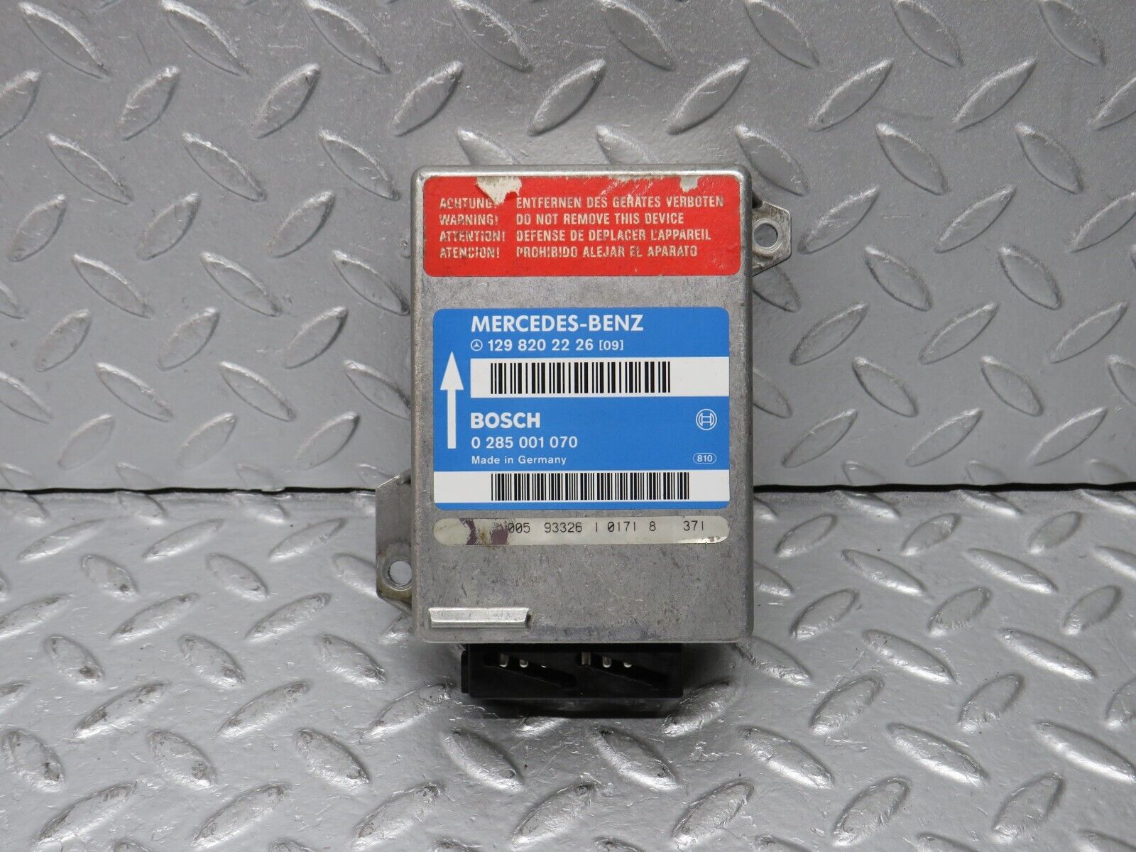 38385 Mercedes-Benz R129 280SL Coupe Roll Bar Control Module 1298202226 0285001070