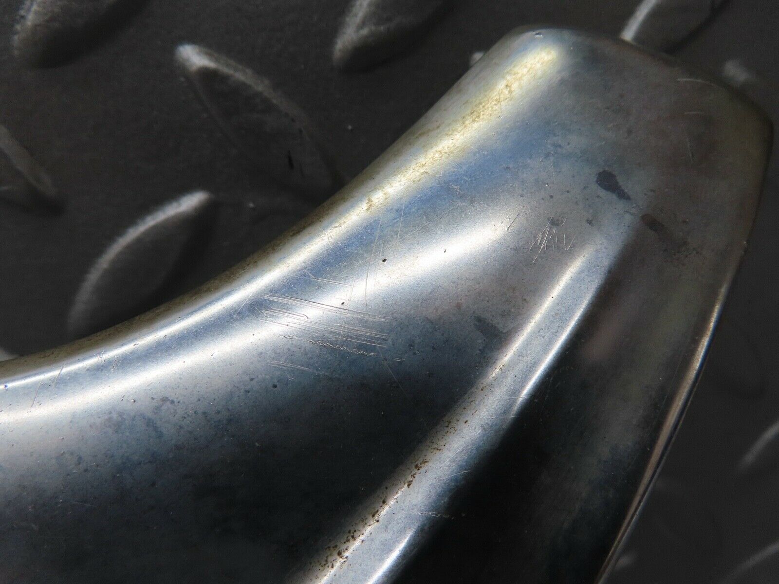 17682 Mercedes-Benz W116 450SEL A Pillar Chrome Moulding Trim Right Side