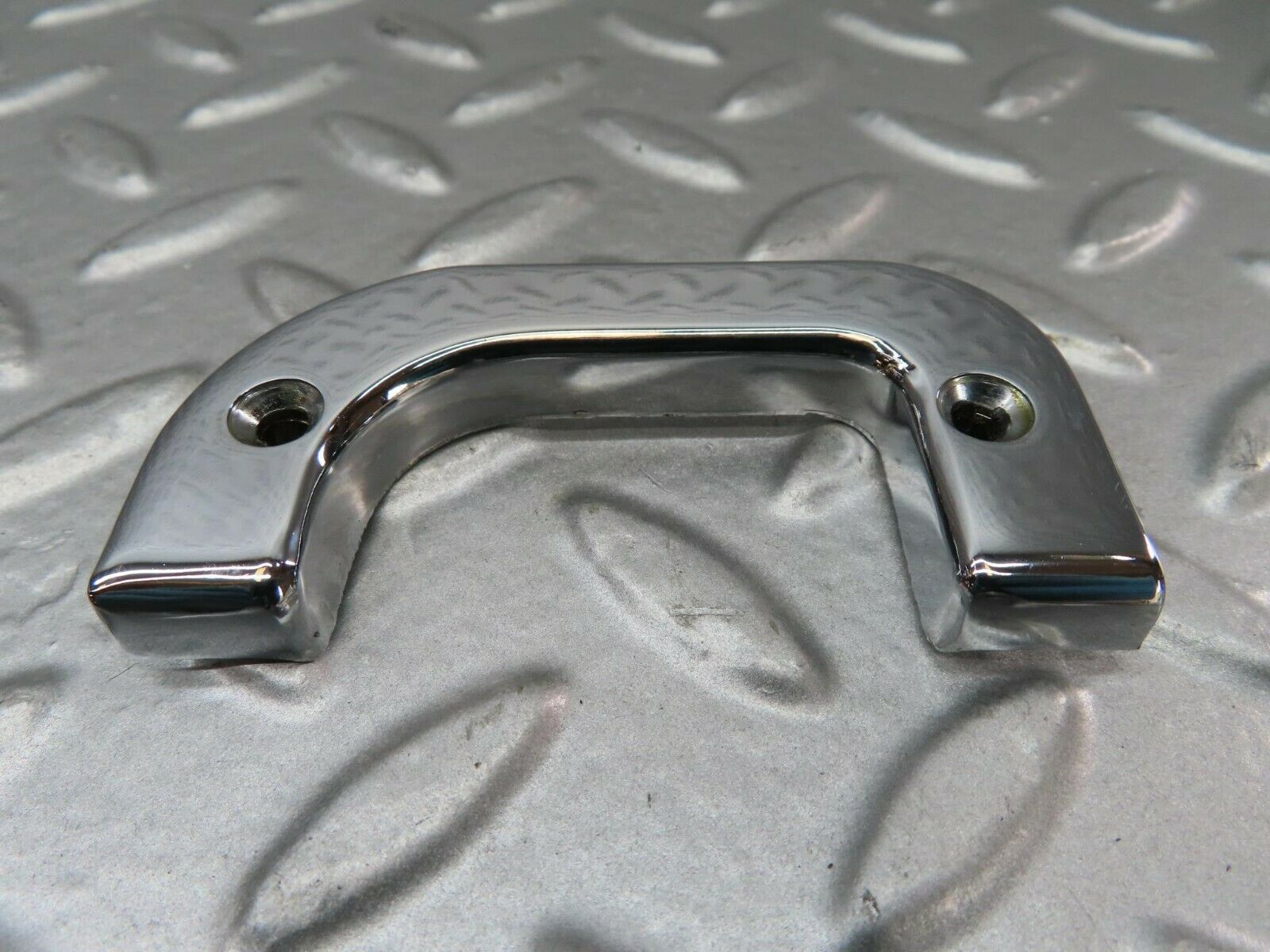 15228 Mercedes-Benz W123 230E Left Interior Chrome Door Latch Trim 1237230124