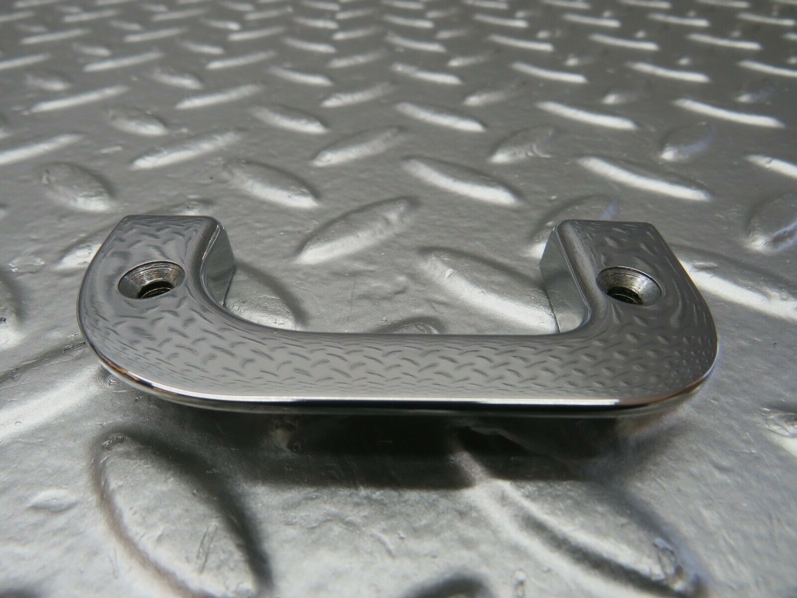 23993 Mercedes-Benz W123 280E Right Interior Chrome Door Latch Trim 1237230224