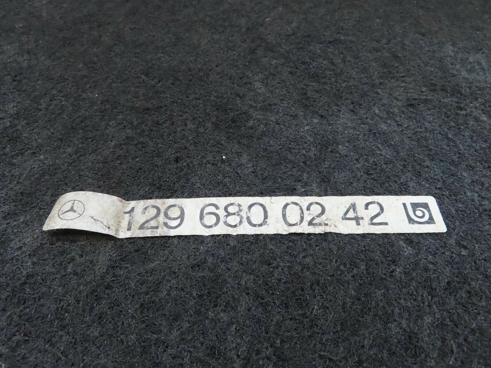 11858 Mercedes-Benz R129 300SL Coupe Interior Trunk Carpet Red 1296800242