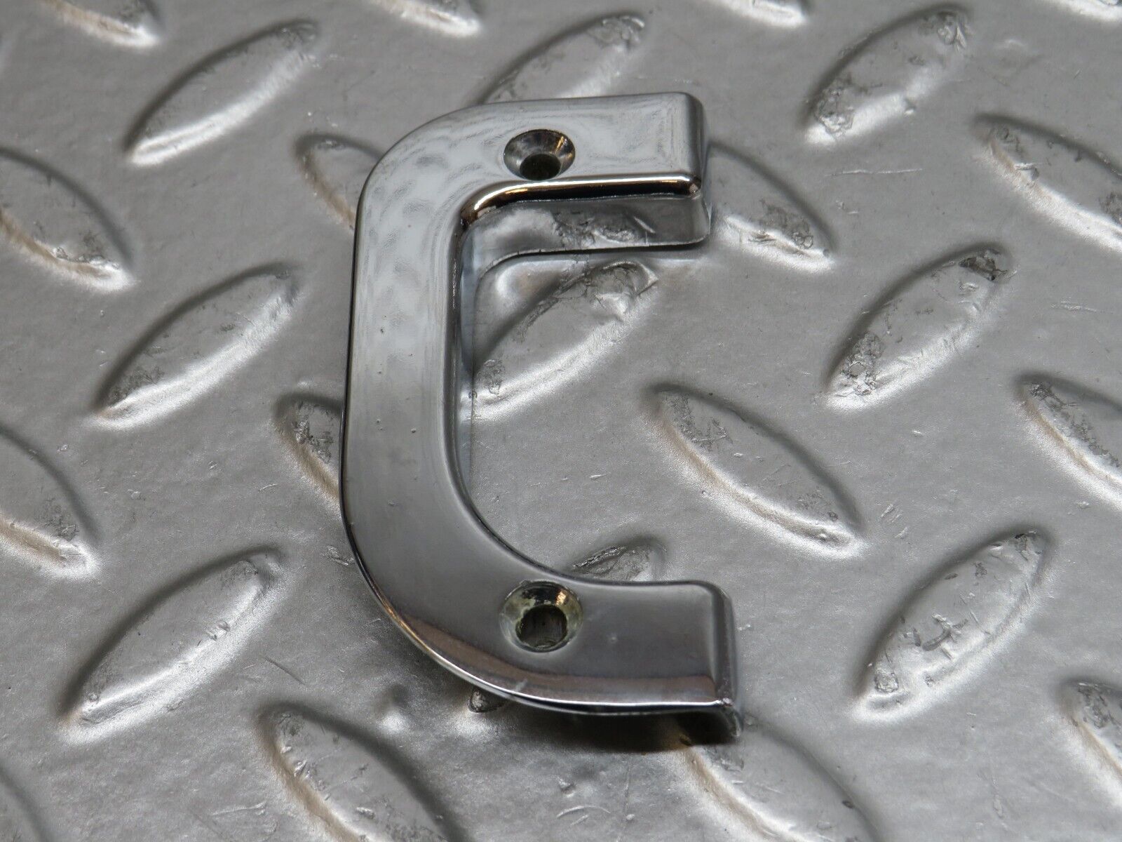 29683 Mercedes-Benz W123 230E Left Interior Chrome Door Latch Trim 1237230124