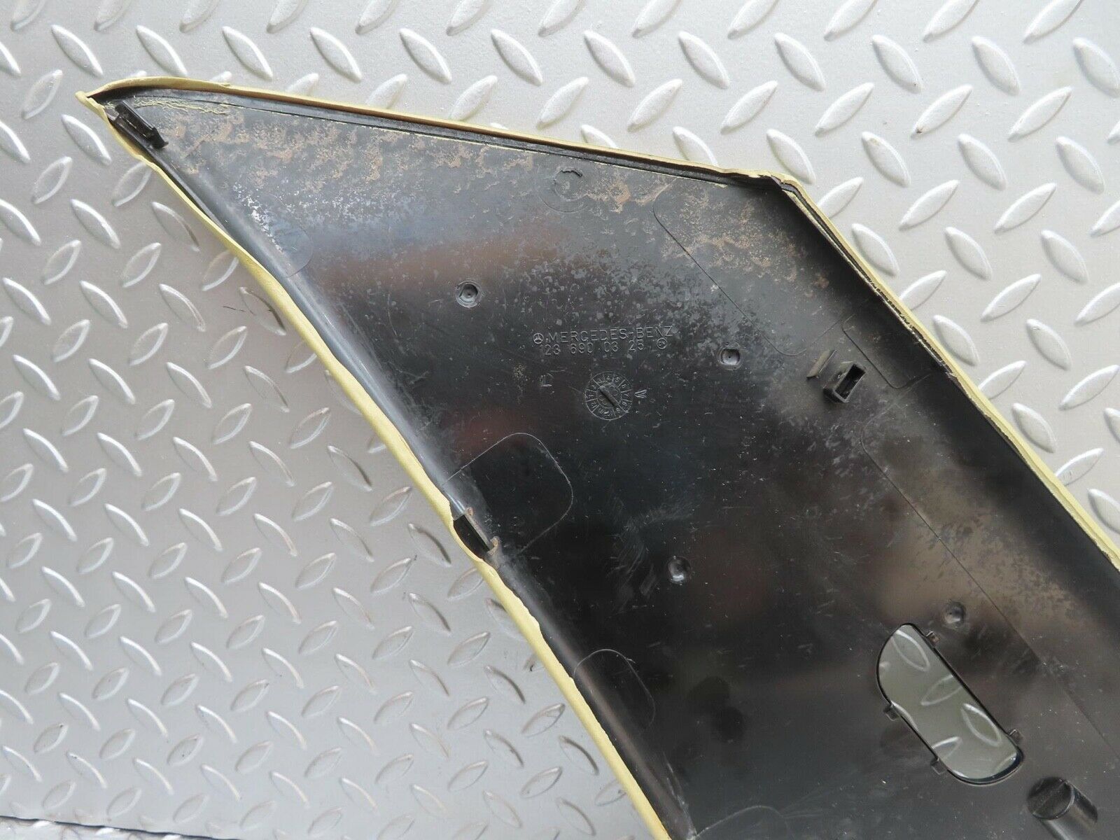 15313 Mercedes-Benz W123 230E C Pillar Cover Panel Left Beige 1236900325