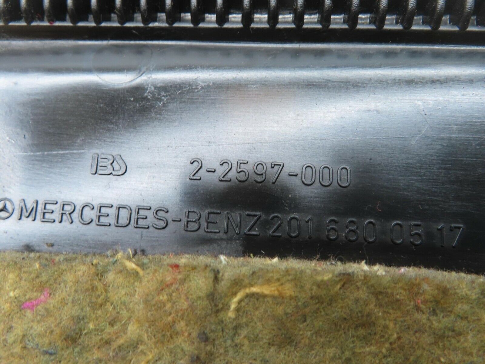 14562 Mercedes-Benz W201 190E Under Dash Panel Left Side Black 2016800517