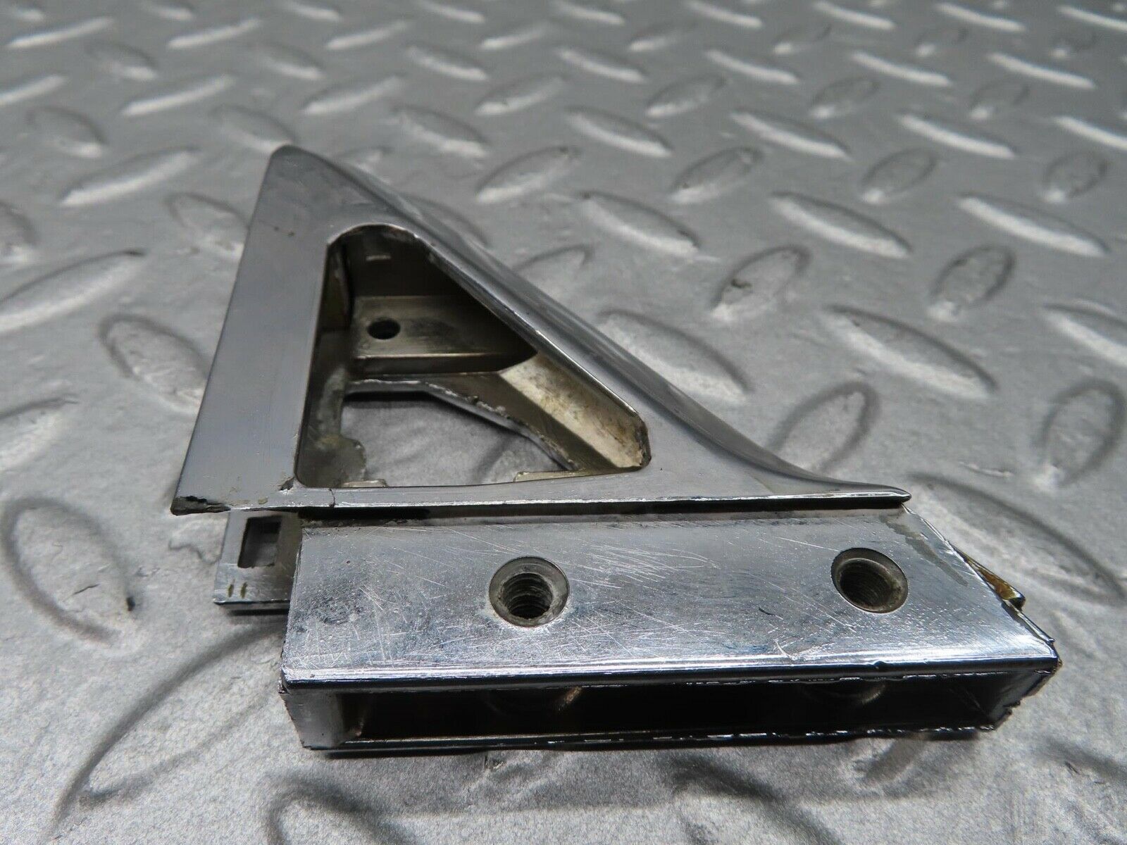 14068 Mercedes-Benz C107 280SLC Right Wing Mirror Triangle Chrome Bracket