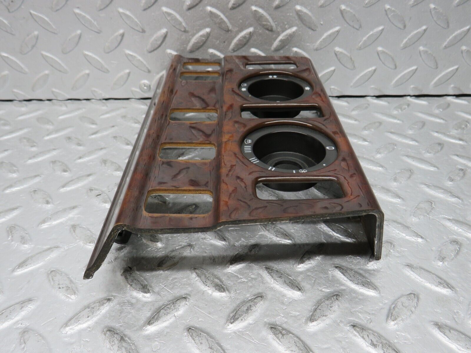 37946 Mercedes-Benz A124 320E Cabriolet Heater Control Panel Wood Trim 1246830275