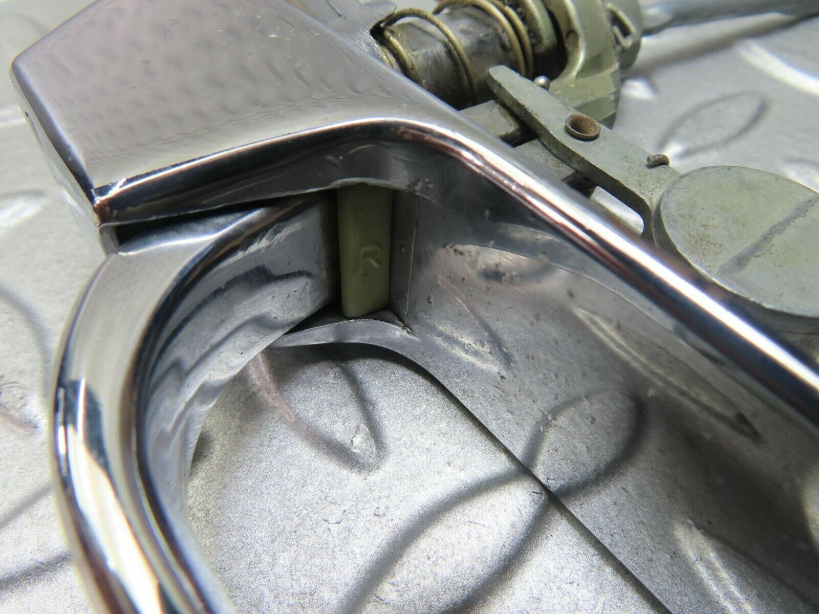 8757 Mercedes-Benz W116 Chrome Door Handle Front Right No Key 1167600159