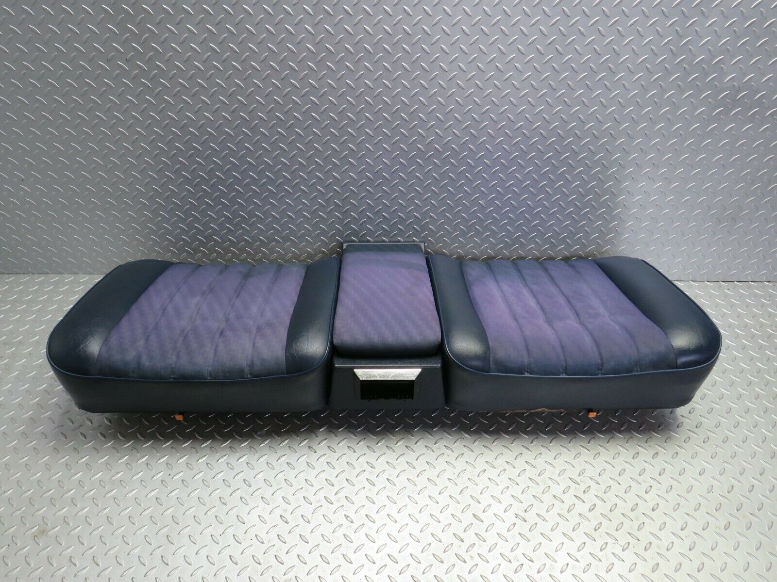 23043 Mercedes-Benz C123 230CE Coupe Rear Seat Bottom Blue Half Leather