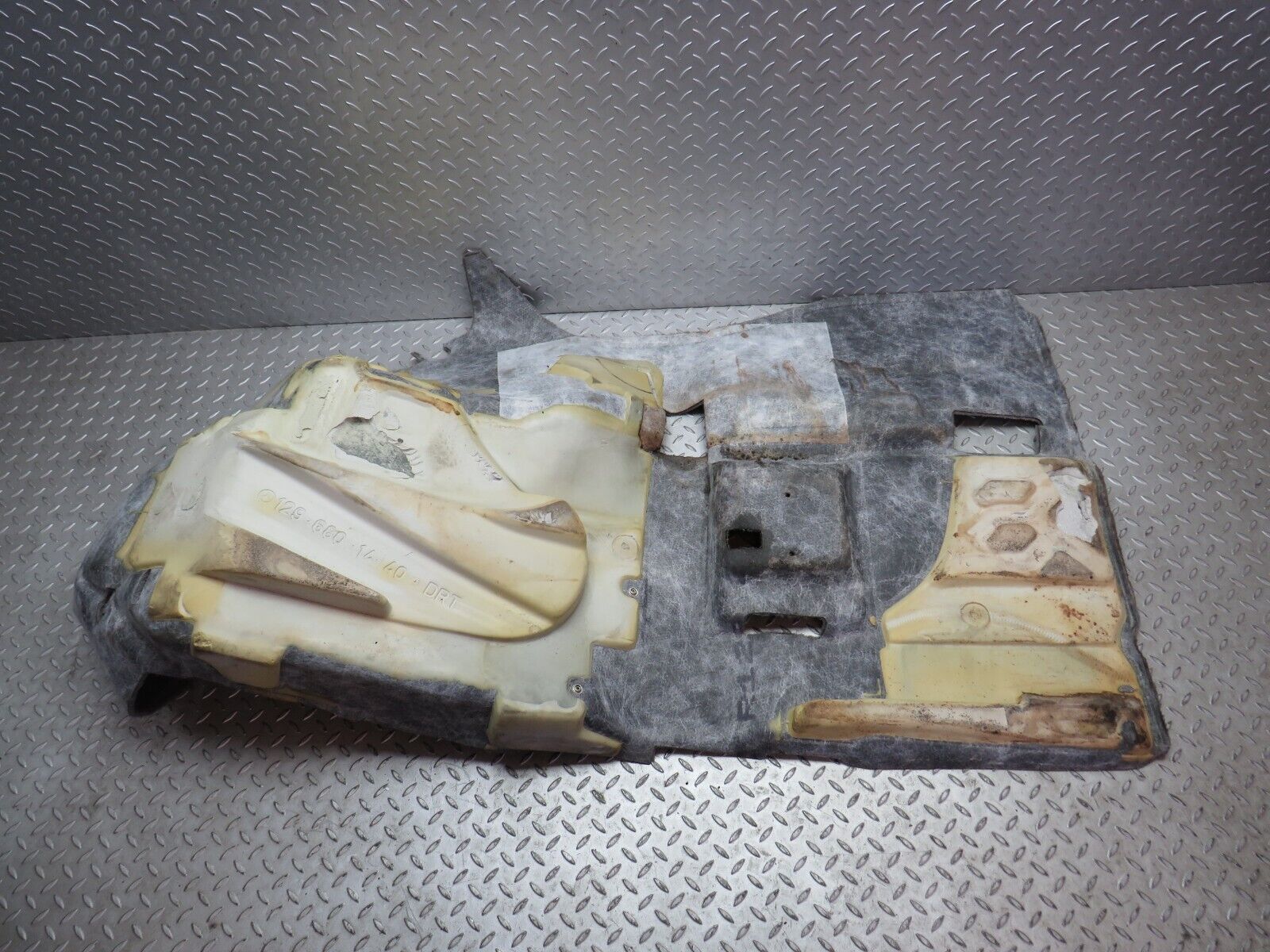 39537 Mercedes-Benz R129 320SL Coupe Front Right Floor Carpet Grey 1296801440