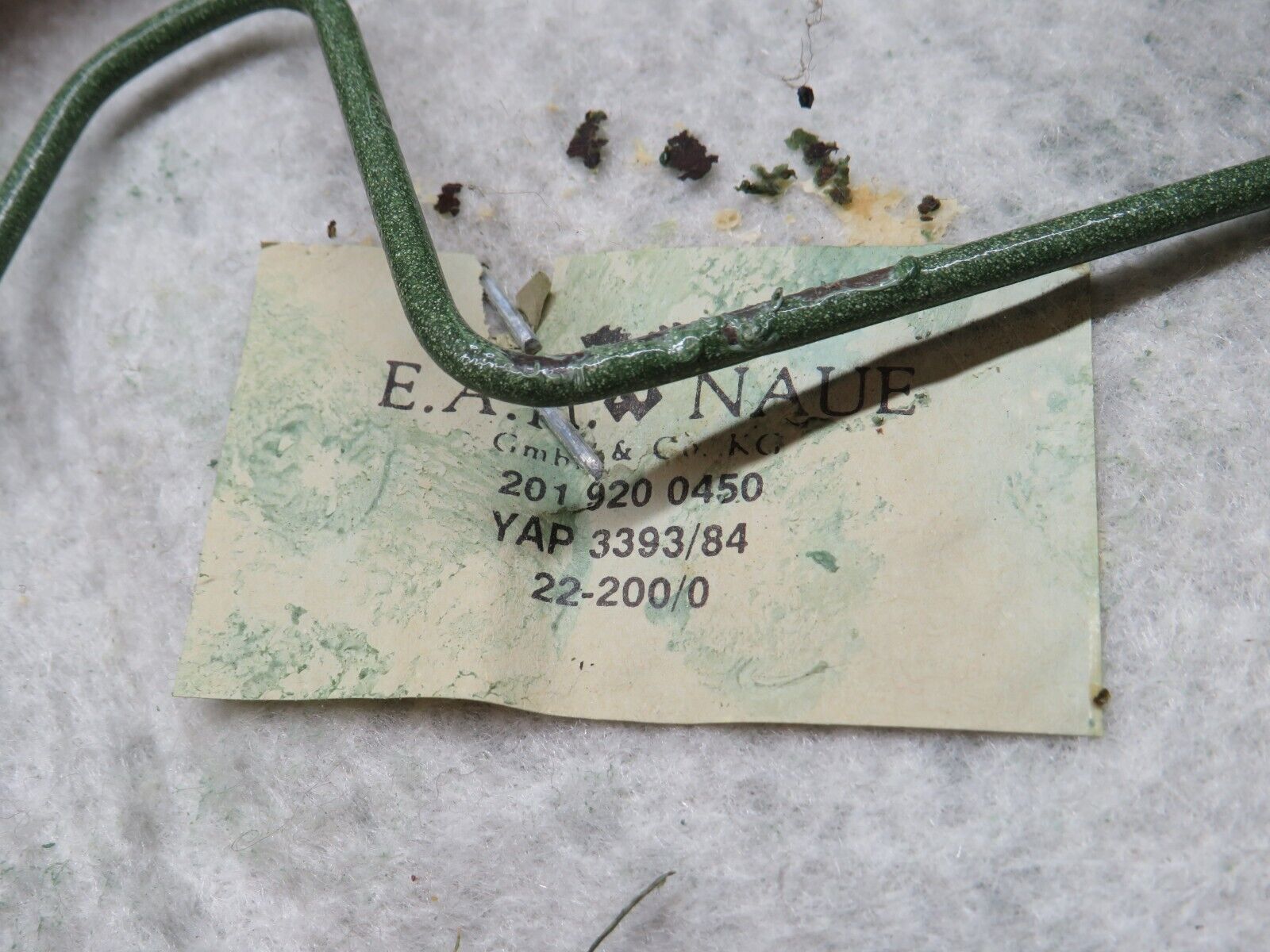 33561 Mercedes-Benz W201 190E 2.0L Rear Seat Grey 2019200450 2019200330