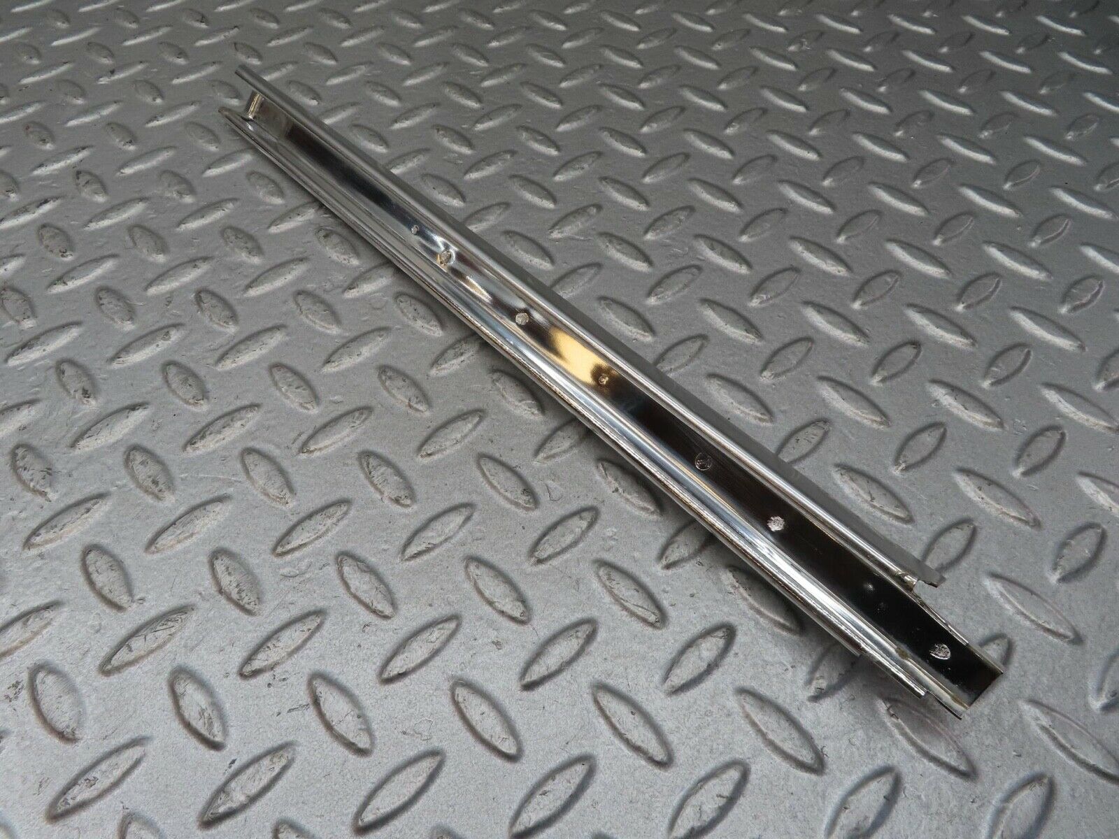 13190 Mercedes-Benz W111 220S Rear Right Door Front Chrome Window Channel