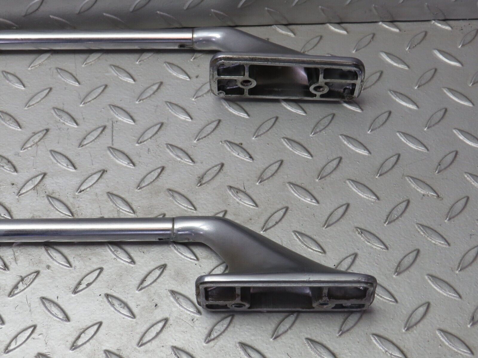 28226 Mercedes-Benz S123 240D Wagon Roof Rack Roof Chrome Bar Pair 1238420714