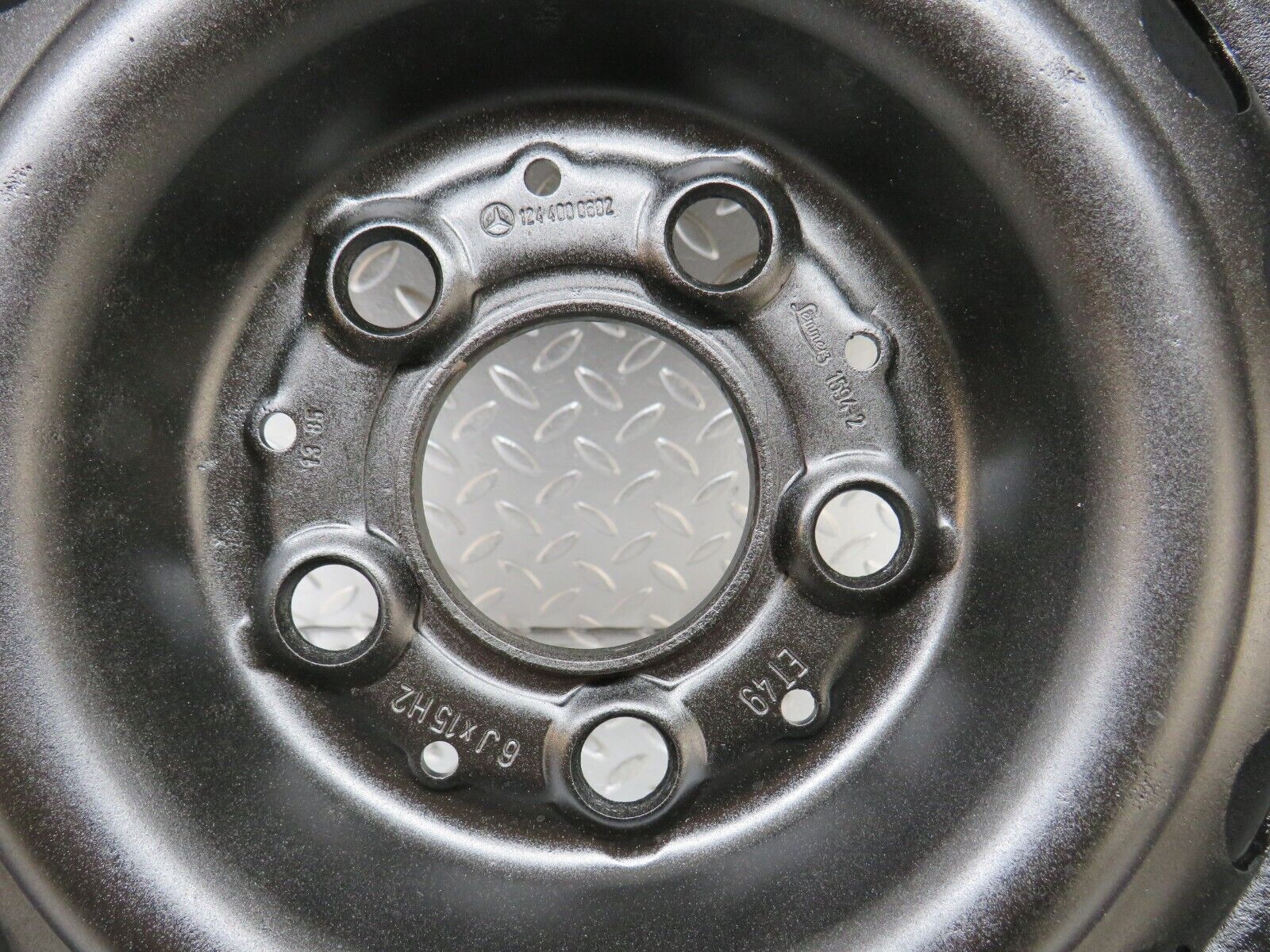 25341 Mercedes-Benz Steel Wheel 6Jx15H2 ET49 5x112 1244000602