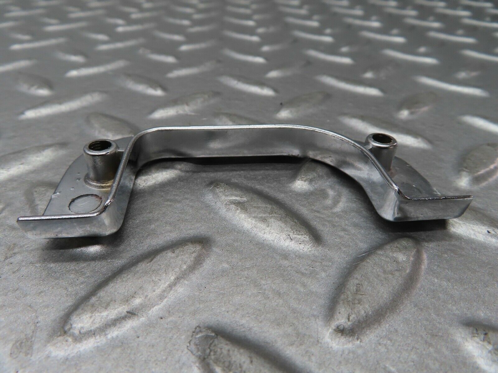 19165 Mercedes-Benz W123 300D Left Chrome Door Latch Trim 1237230124