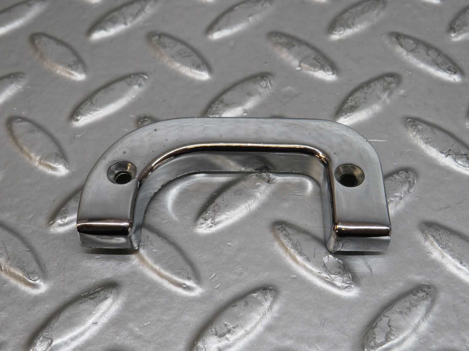 29684 Mercedes-Benz W123 230E Left Interior Chrome Door Latch Trim 1237230124