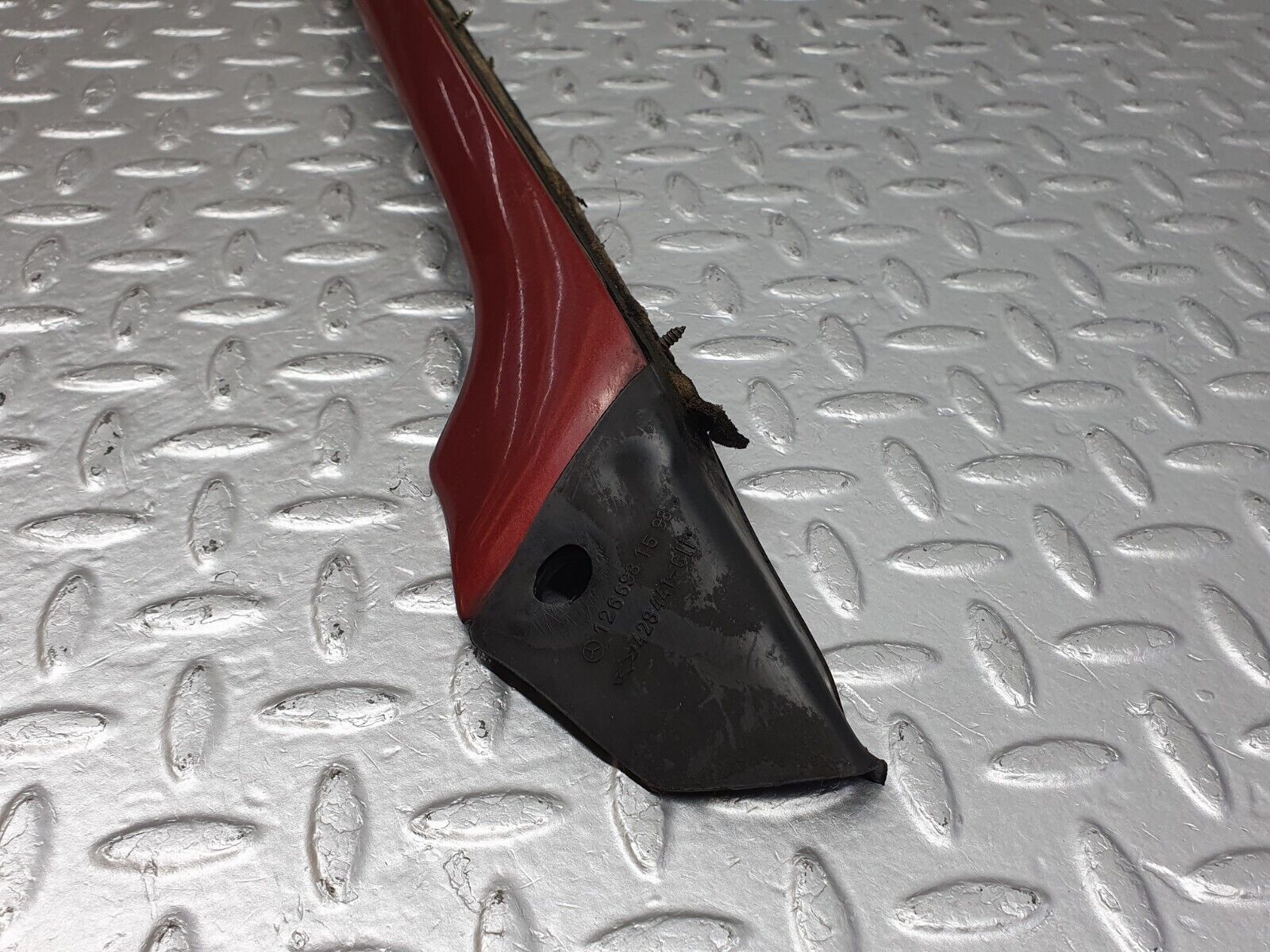 41184 Mercedes-Benz W126 300SE A Pillar Exterior Trim Left Side 1266981598