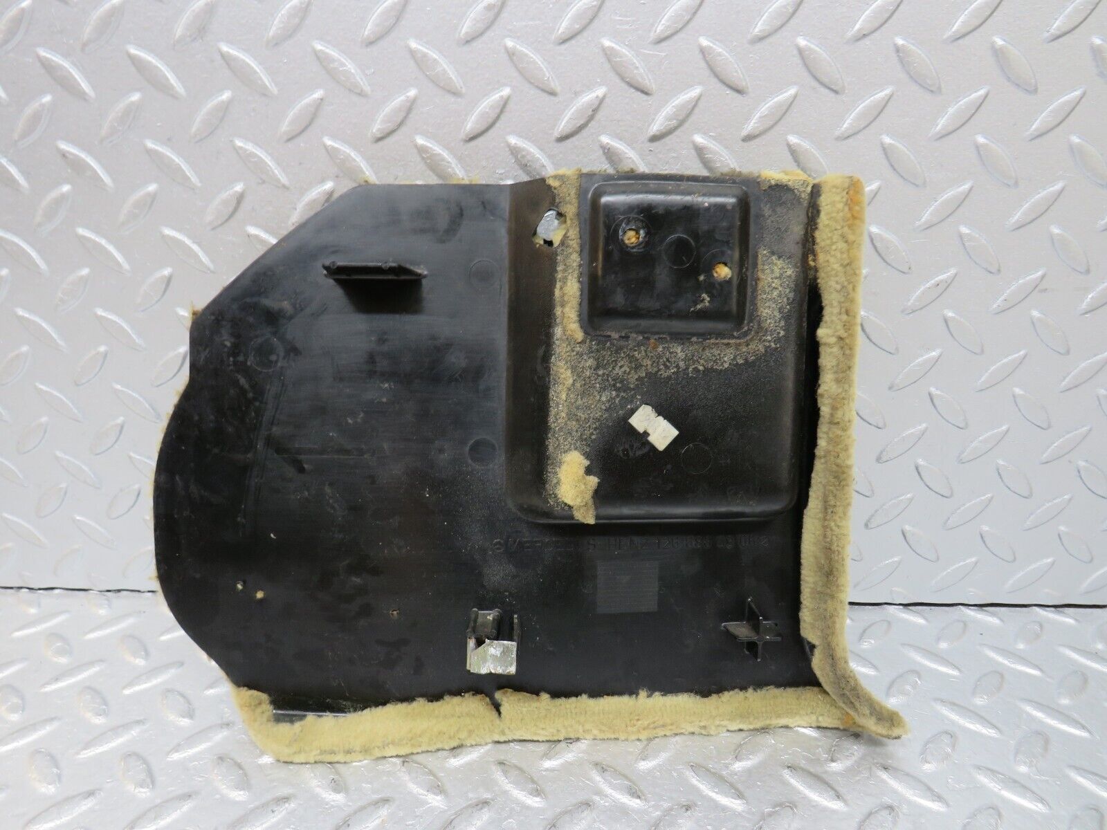 37076 Mercedes-Benz C126 420SEC Coupe Kick Panel Left Side Beige 1266880306