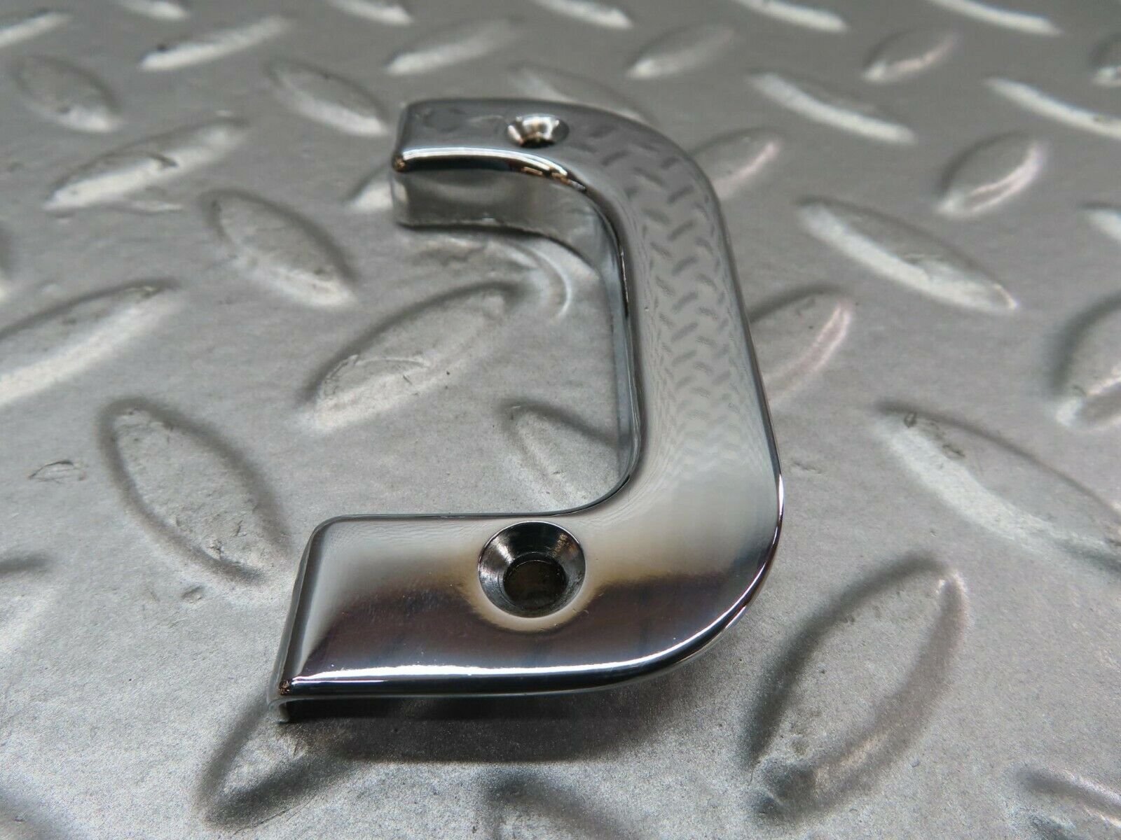 15229 Mercedes-Benz W123 230E Left Interior Chrome Door Latch Trim 1237230124