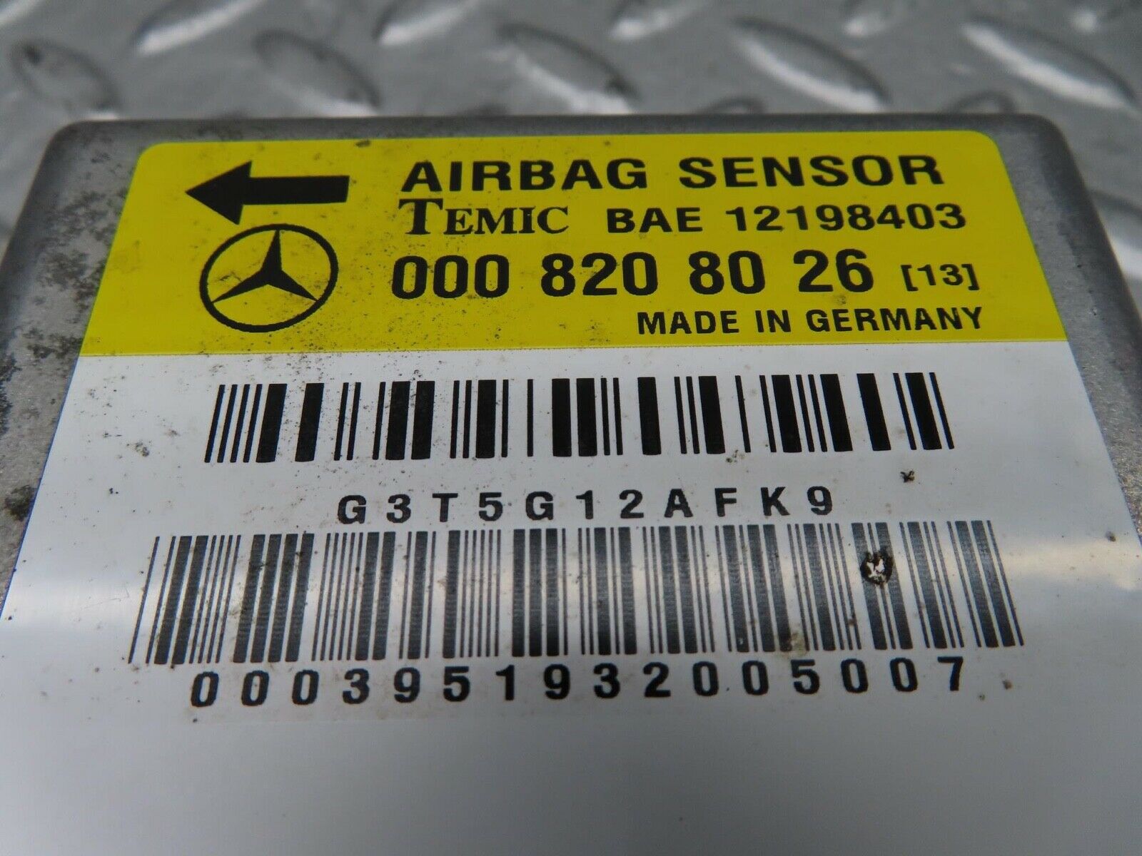14897 Mercedes-Benz W140 S320 Airbag Sensor 0008208026