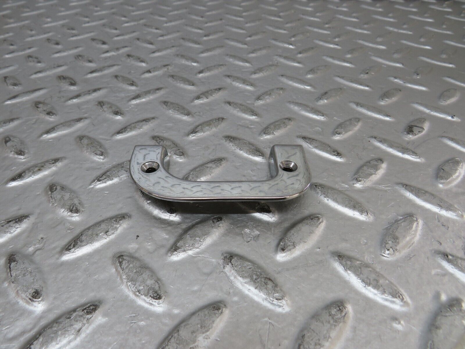 27169 Mercedes-Benz W123 280E Right Interior Chrome Door Latch Trim 1237230224