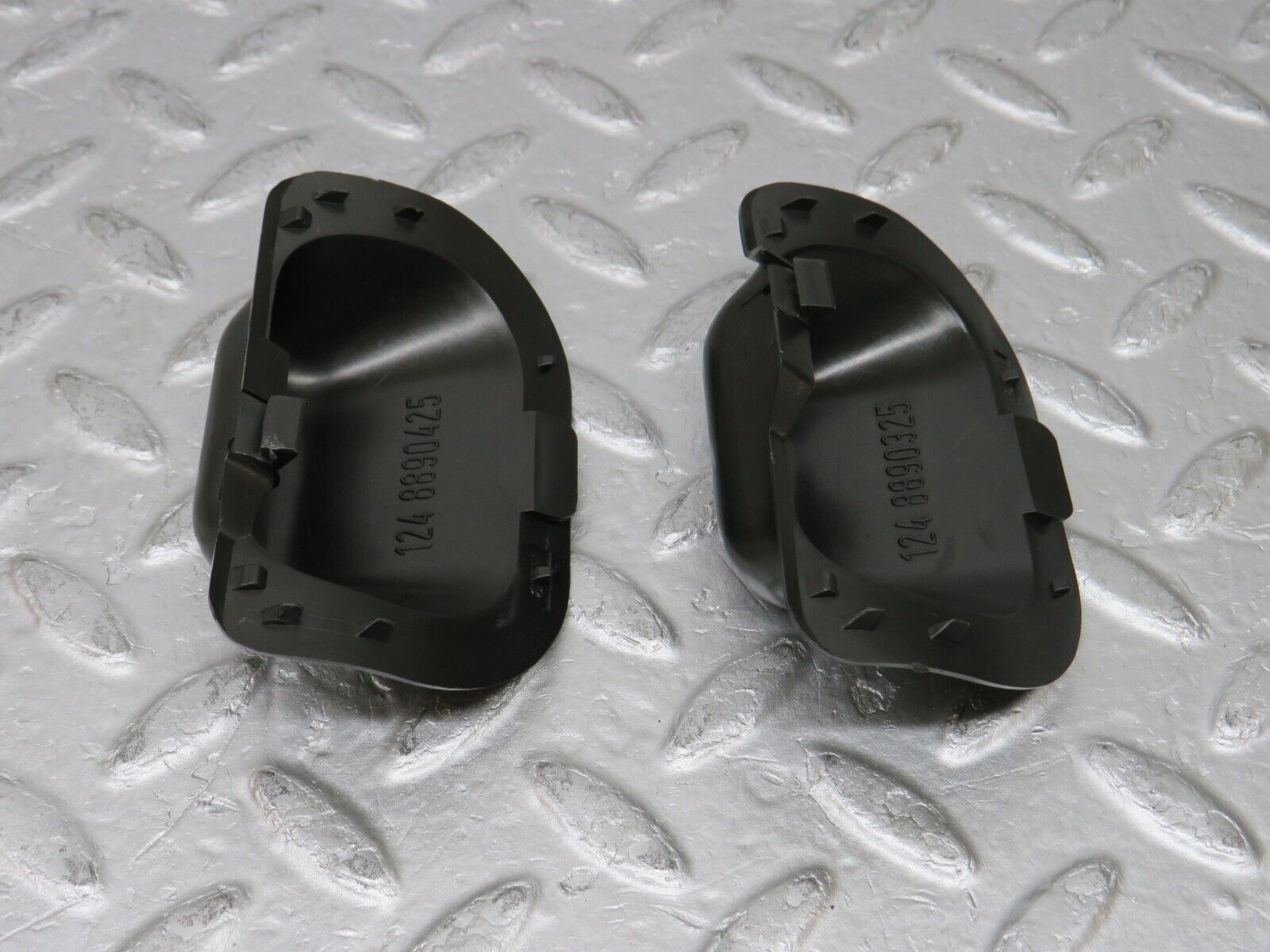 37742 Mercedes-Benz A124 320E Cabriolet Windscreen Washer Nozzle Cover Pair 1248890325 1248890425