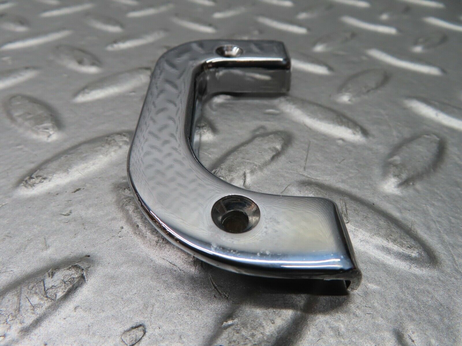 21492 Mercedes-Benz W126 300SE Left Chrome Door Latch Trim 1237230124