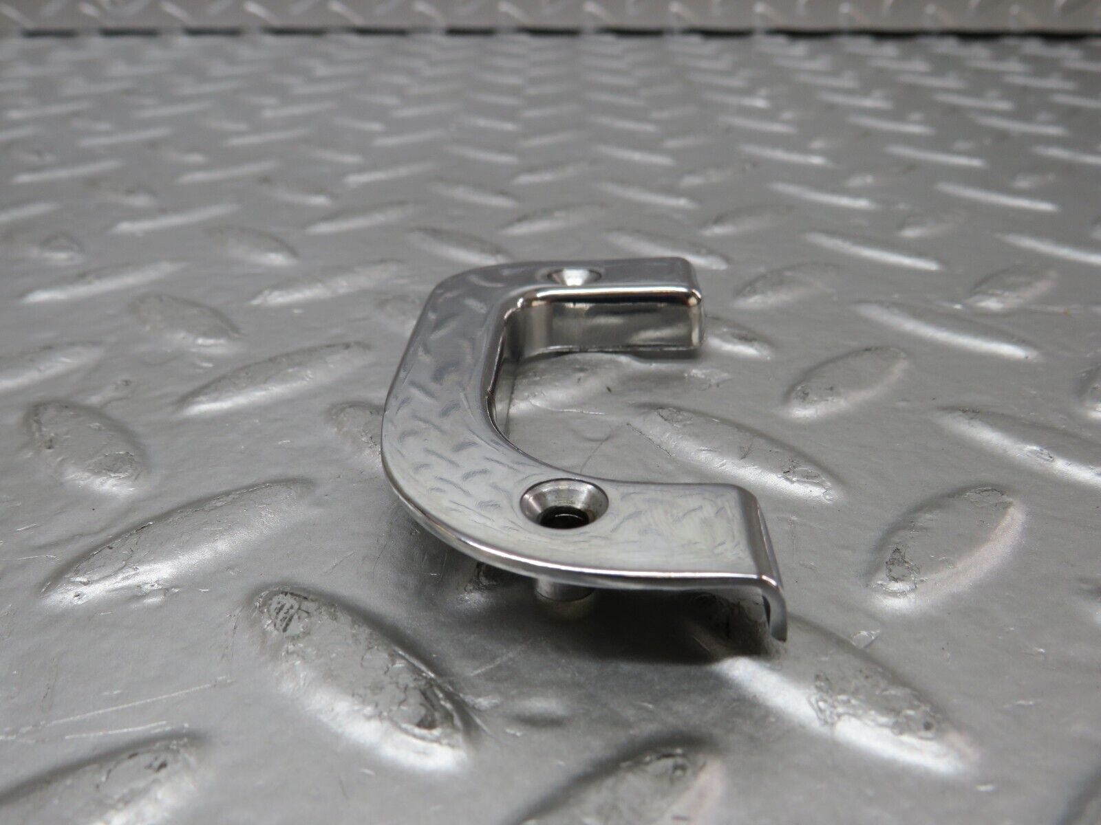 25548 Mercedes-Benz W123 200 Left Interior Chrome Door Latch Trim 1237230124