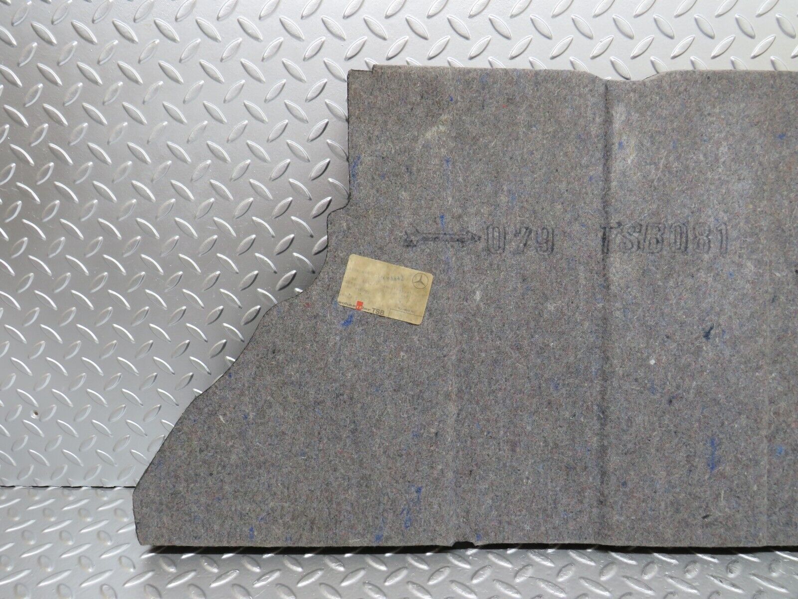 25731 Mercedes-Benz W124 280E Fuel Tank Cover Plate Carpet 1246943525