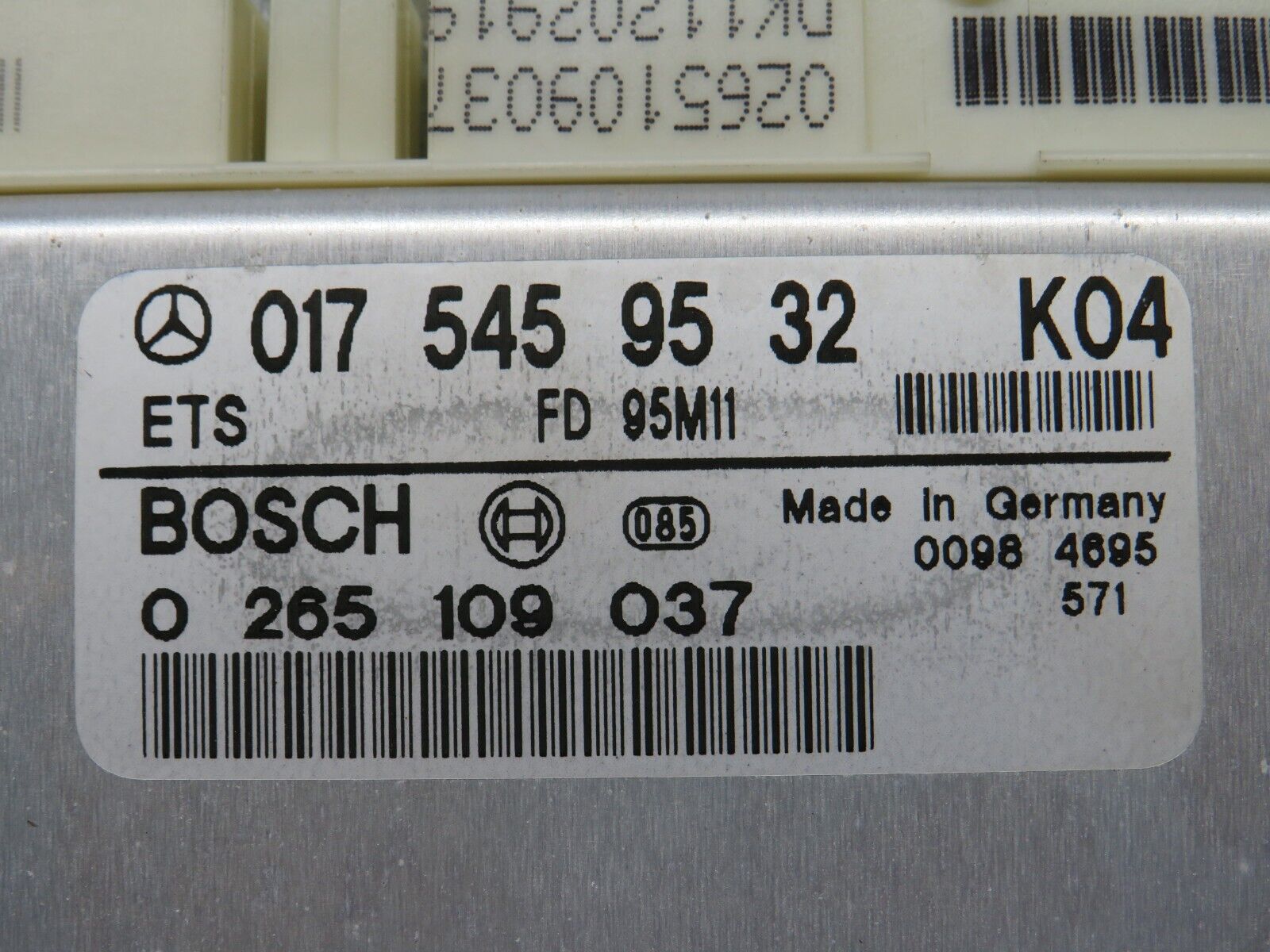 39478 Mercedes-Benz R129 320SL Coupe ABS Control Module Unit 0175459532 0265109037