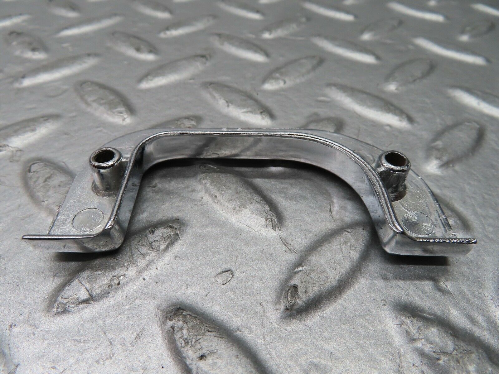 21492 Mercedes-Benz W126 300SE Left Chrome Door Latch Trim 1237230124