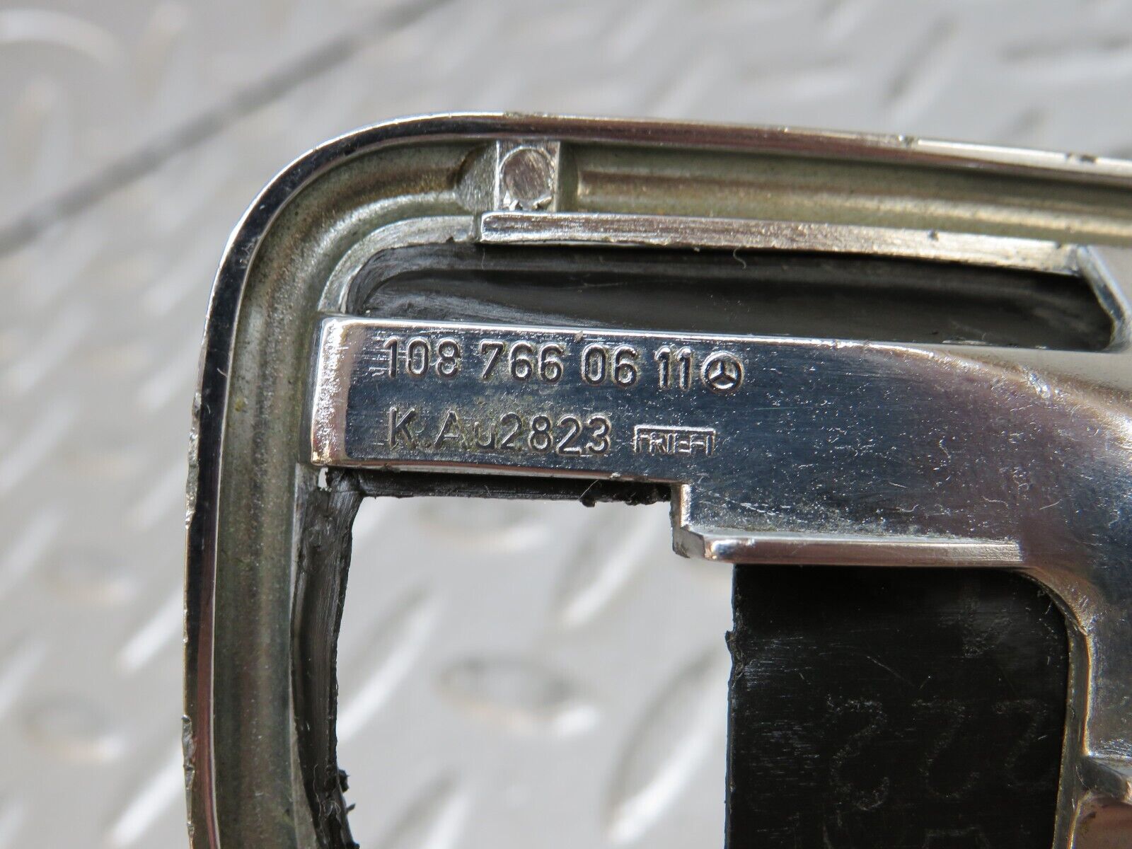 28292 Mercedes-Benz S123 240D Chrome Frame For Door Opener Right 1087660611