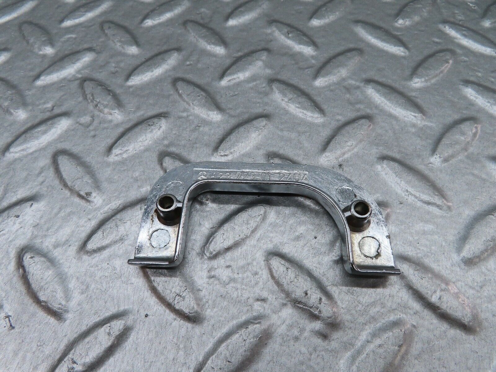 17951 Mercedes-Benz W123 200 Left Interior Chrome Door Latch Trim 1237230124