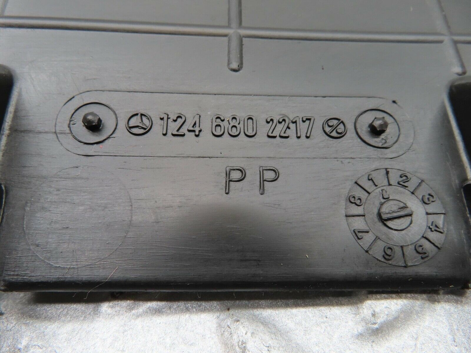 16198 Mercedes-Benz W124 260E Under Dash Panel Right Side 1246802217