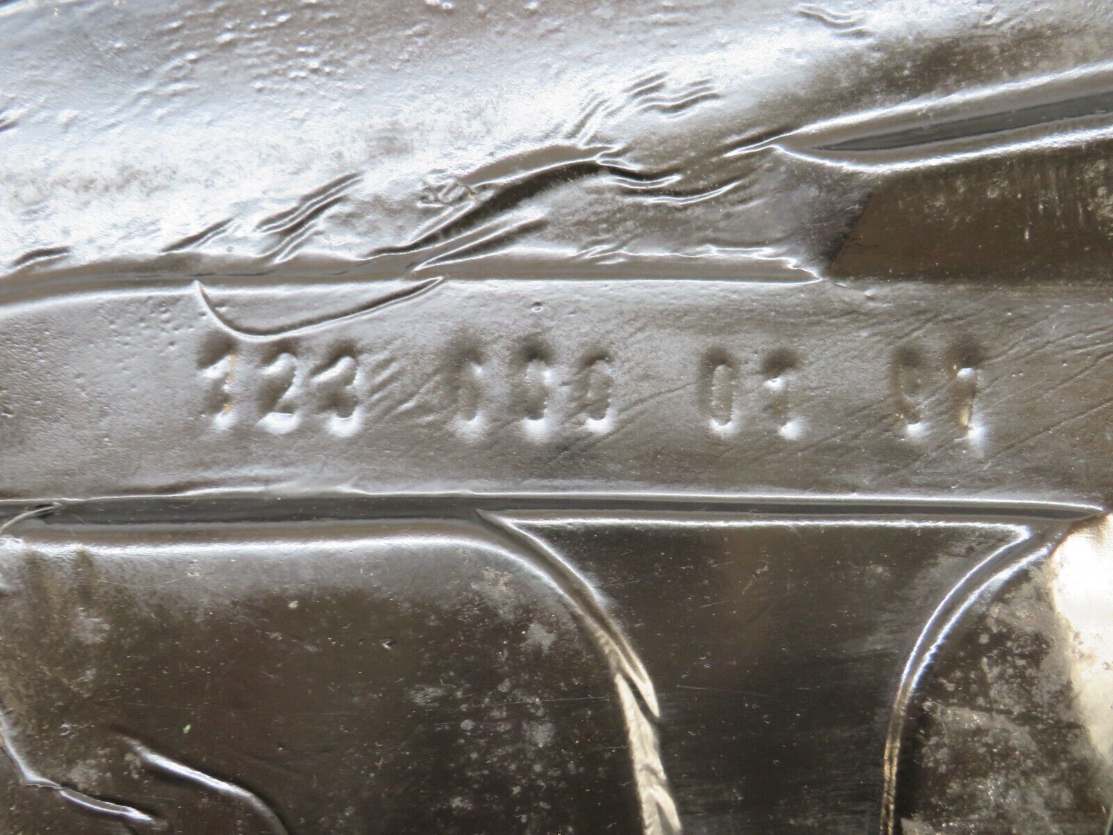 28218 Mercedes-Benz S123 240D Wagon Rear Left Floor Carpet Black 1236800197