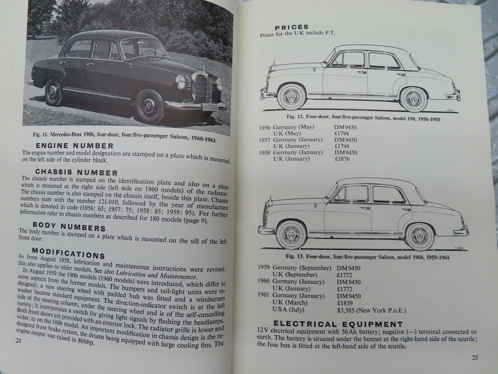 20499 Mercedes-Benz 180 190 Motor Manuals