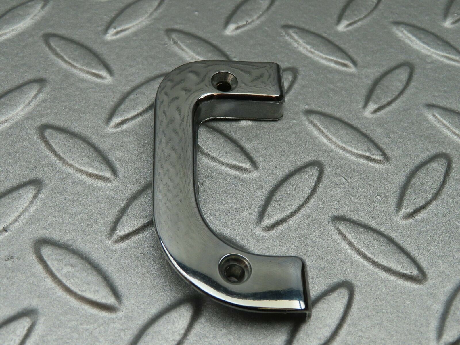 4526 Mercedes-Benz W123 230E Left Interior Chrome Door Latch Trim 1237230124