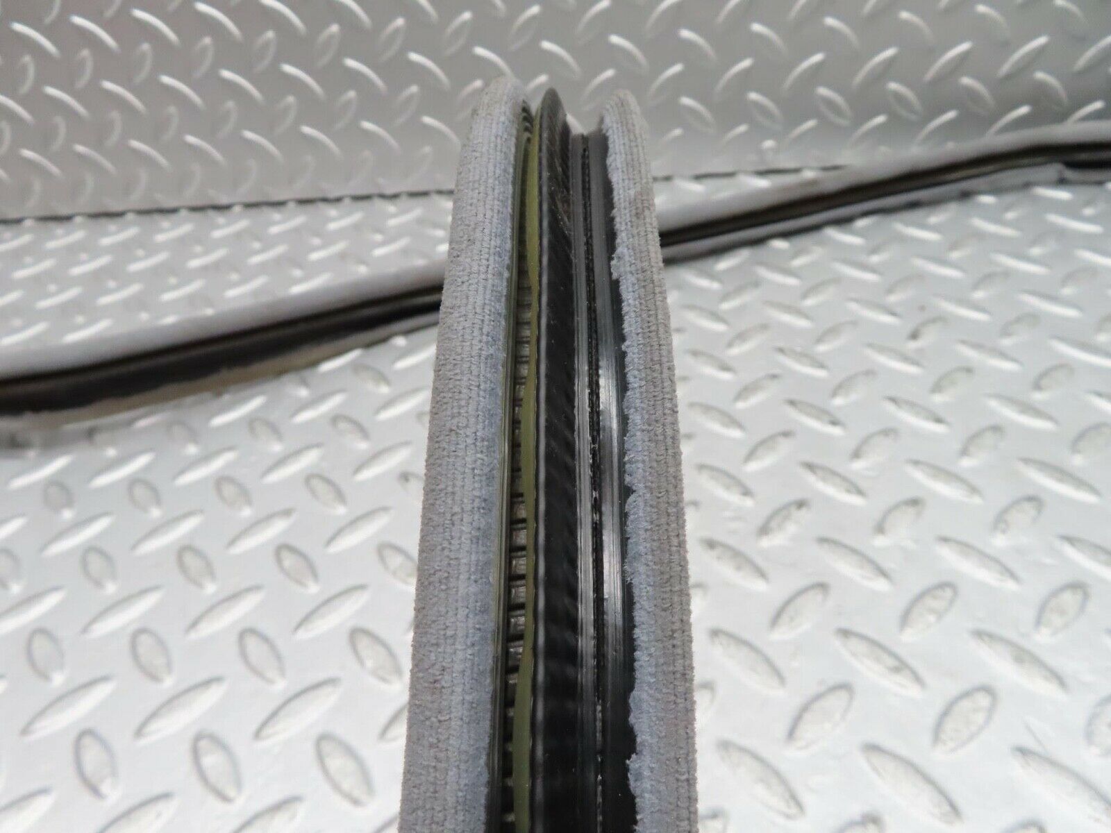 16370 Mercedes-Benz W124 260E Front Right Cloth Covered Door Seal Grey