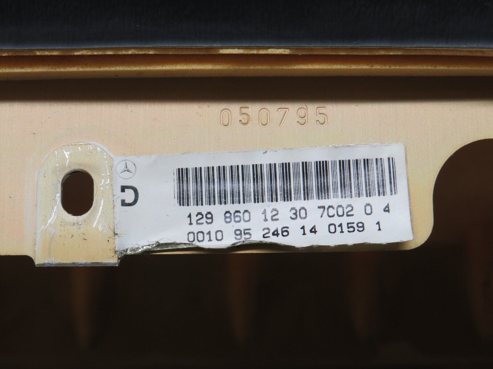 39459 Mercedes-Benz R129 320SL Coupe Dashboard Cover Panel Grey 1298601230