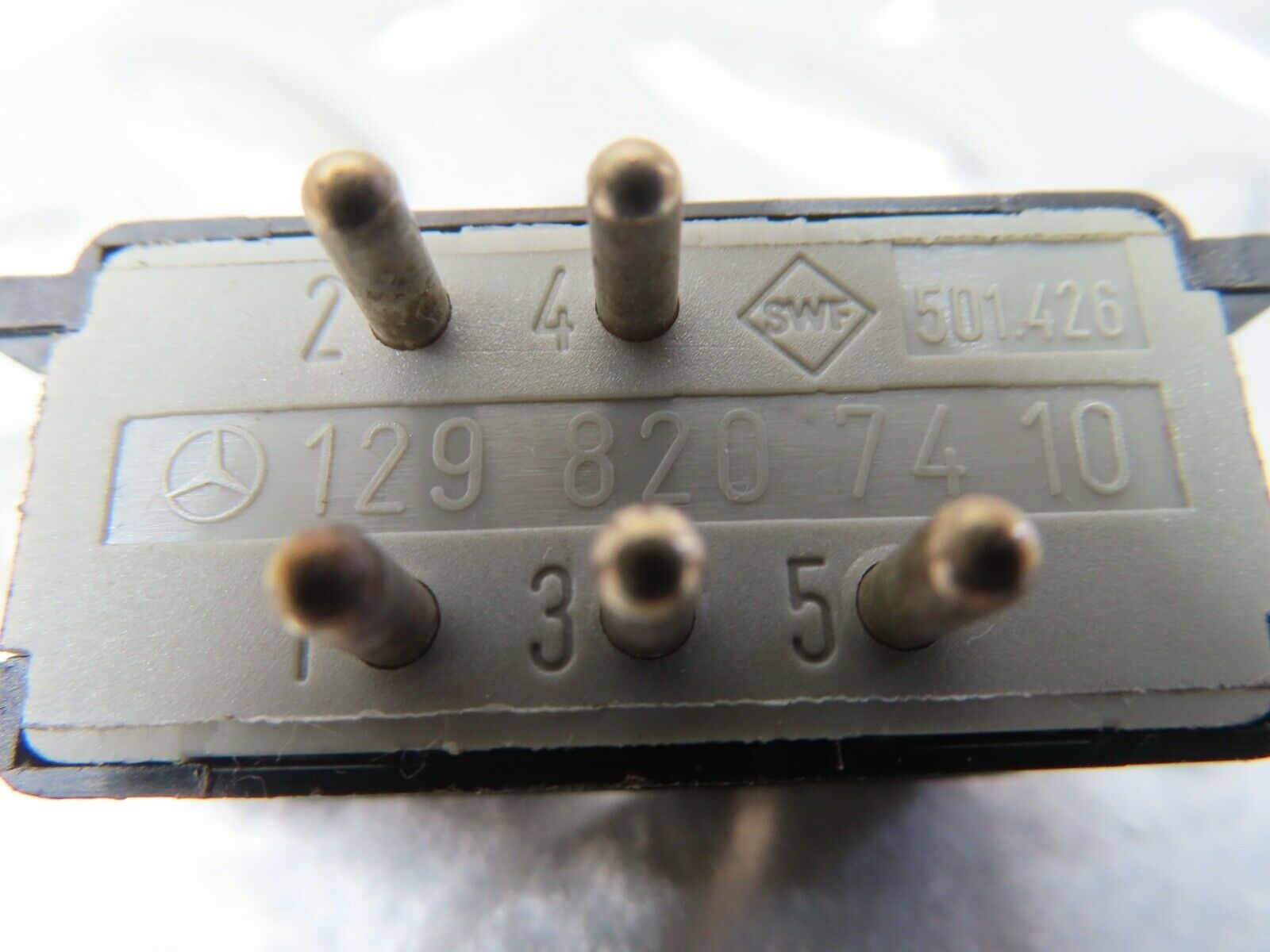 17403 Mercedes-Benz R129 300SL Coupe Rear Windscreen Defroster Switch 1298207410