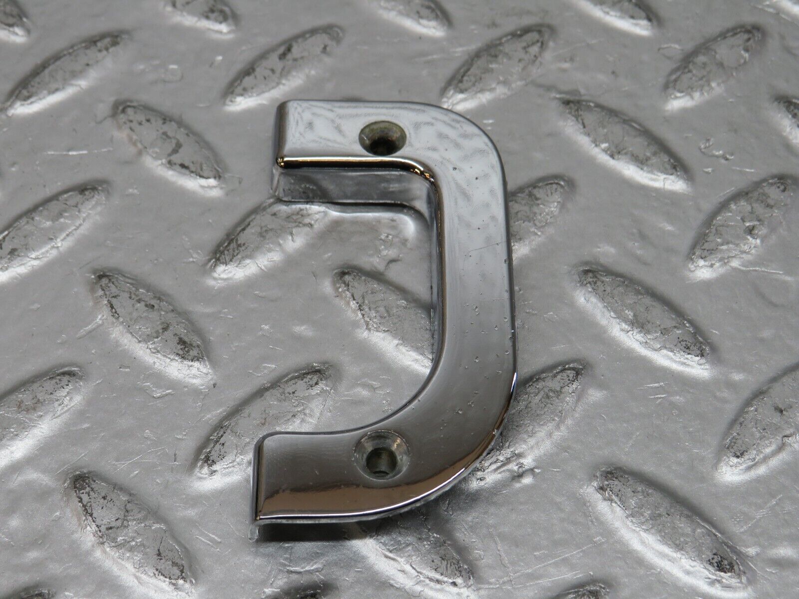 29681 Mercedes-Benz W123 230E Right Interior Chrome Door Latch Trim 1237230224