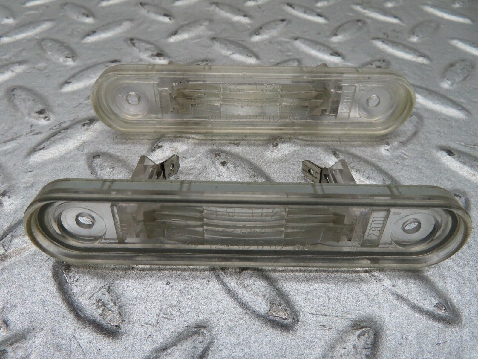 14728 Mercedes-Benz W201 190E number Plate Lights Pair 1248200256