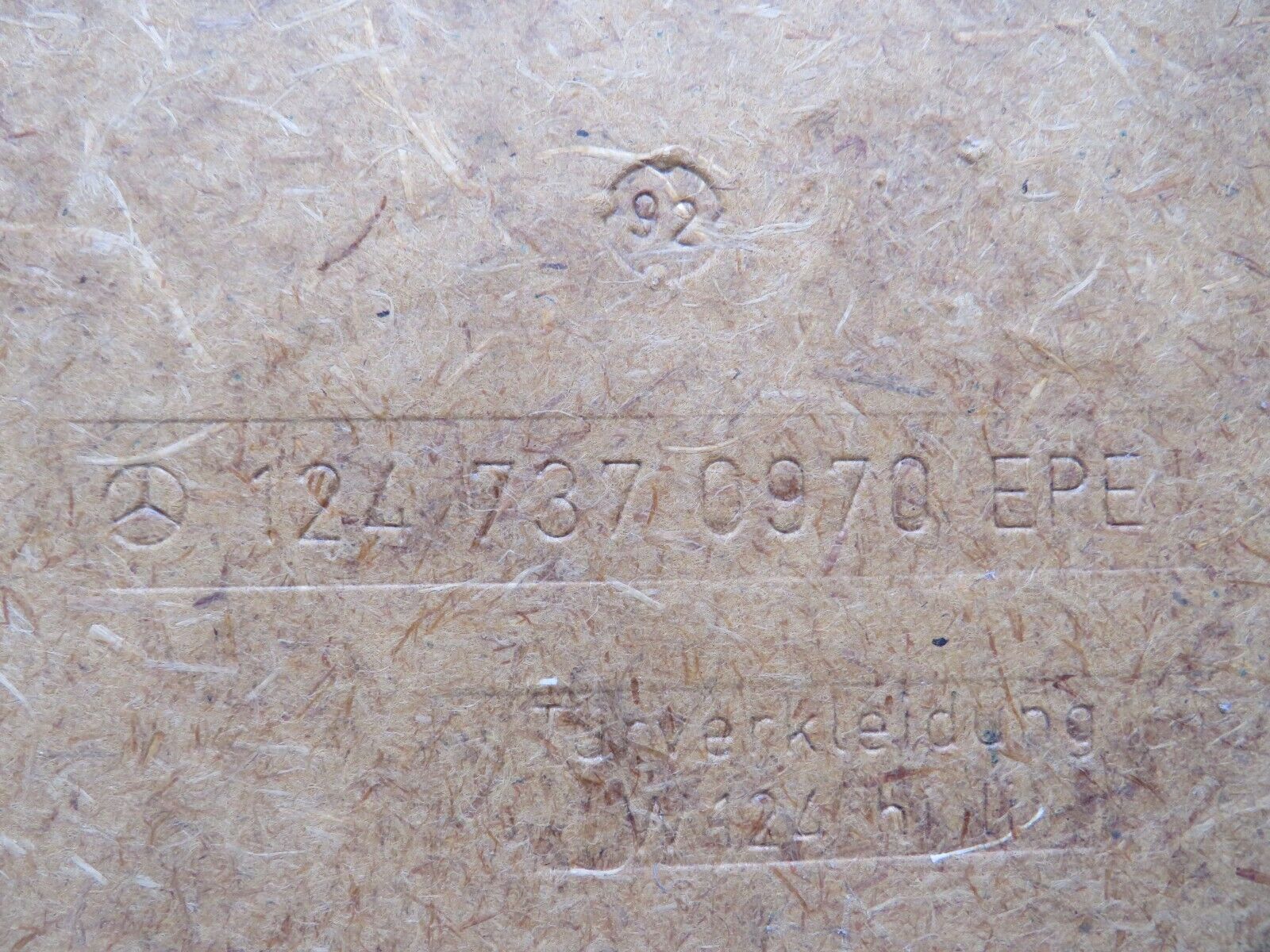 30243 Mercedes-Benz W124 230E Rear Left Door Card Grey 1247370970