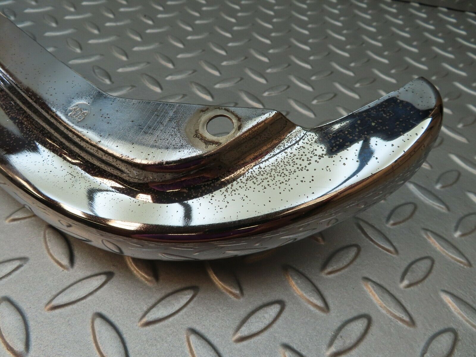 3475 Mercedes-Benz W108 280SE Rear Left Upper Bumper Chrome